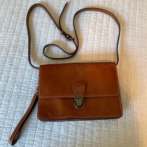 SPECIAL PRICE TODAY ONLY! Patricia Nash Brown Leather Crossbody Bag NWOT